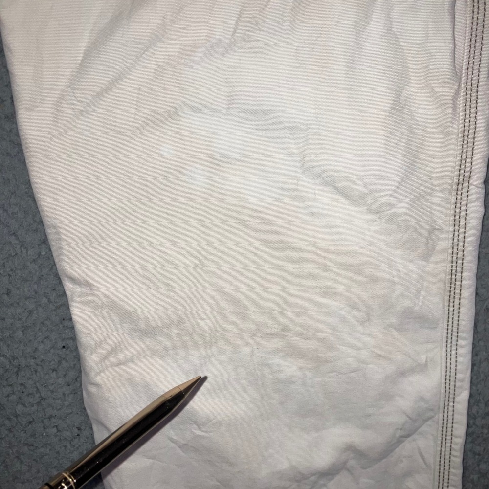 Carhartt Cargo Pants Men 42x30 Relaxed Fit Cream Work Grunge Thrashed Fit 40x29 - Picture 8 of 16